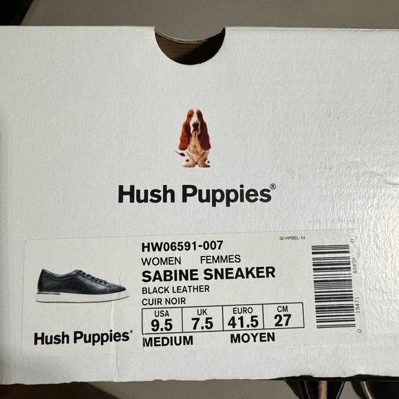 Black hush puppies tennis shoes - Picture 2 of 7